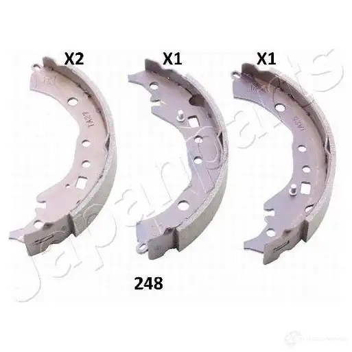 Барабанные тормозные колодки, комплект JAPANPARTS RZ6S 4W3 8033001842050 gf248af 1484822