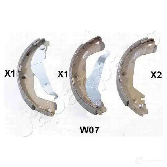 Барабанные тормозные колодки, комплект JAPANPARTS gfw07af 8033001925135 YCY KYH 1485065