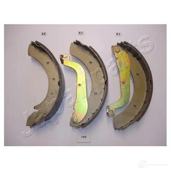 Барабанные тормозные колодки, комплект JAPANPARTS 8033001065800 W445 HTI 1484788 gf195af