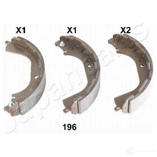 Барабанные тормозные колодки, комплект JAPANPARTS 1484789 gf196af E1 YN948 8033001065817 изображение 0