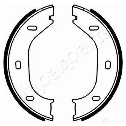 Барабанные тормозные колодки, комплект JAPANPARTS gfm00af 5SO9 0T 8033001065374 1485055 изображение 0