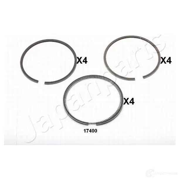 Поршневое кольцо JAPANPARTS QC9 0G 1494505 rc17400 8033001141689