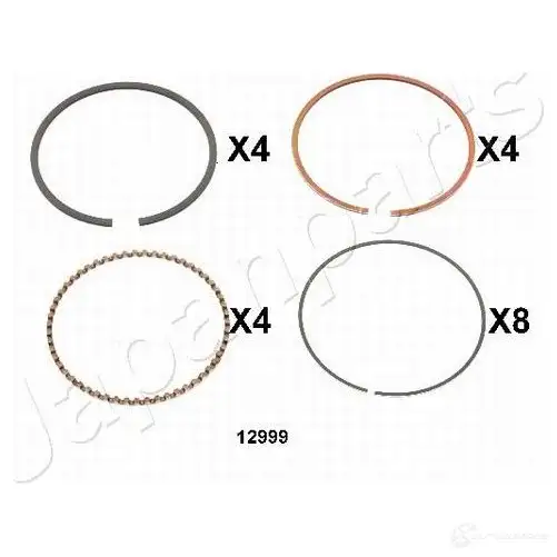 Поршневое кольцо JAPANPARTS 8033001141436 1494501 QZ00 Z5C rc12999