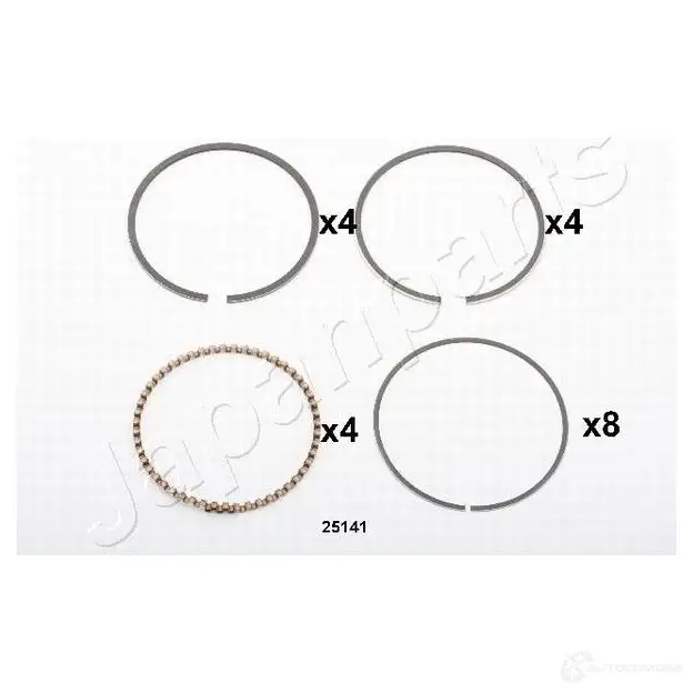 Поршневое кольцо JAPANPARTS rk25141 RK2514 1 3L90V7 1495316