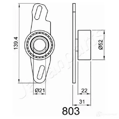 Натяжитель ремня ГРМ JAPANPARTS 1476701 be803 JWP D7 8033001014884 изображение 1