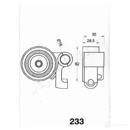 Натяжитель ремня ГРМ JAPANPARTS 1476516 6 Z45VN be233 8033001013740 изображение 2