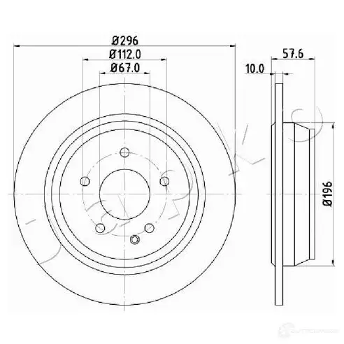 Тормозной диск JAPKO D WHKB 610532 1438336318 изображение 0