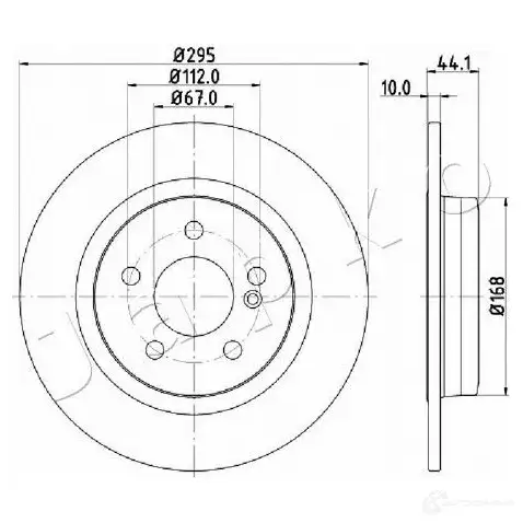 Тормозной диск JAPKO ZE37X G 610503 1438336373