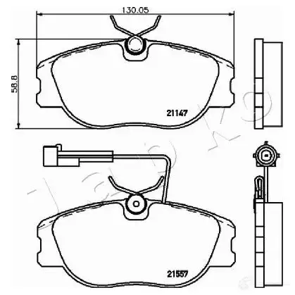 Тормозные колодки, комплект JAPKO 500202 8Y5UX 4 1438441638 изображение 1