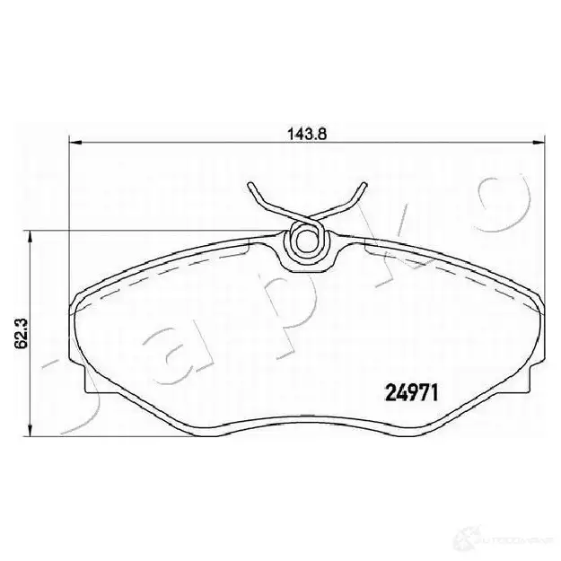 Тормозные колодки, комплект JAPKO UECL I1I 500701 1438441697 изображение 1