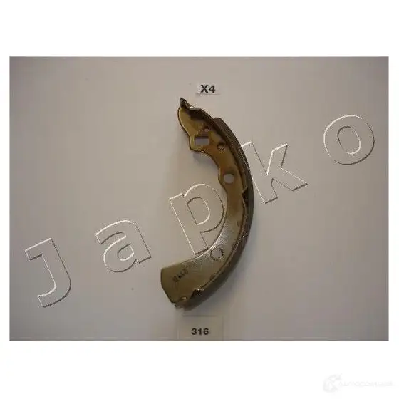 Барабанные тормозные колодки, комплект JAPKO 6VJ8 W 8033001577044 3236753 55316