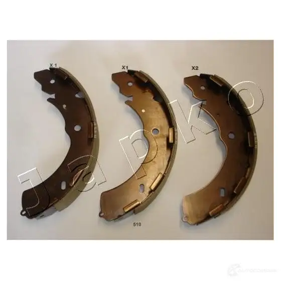 Барабанные тормозные колодки, комплект JAPKO 3236818 55510 FSW EB 8033001577464