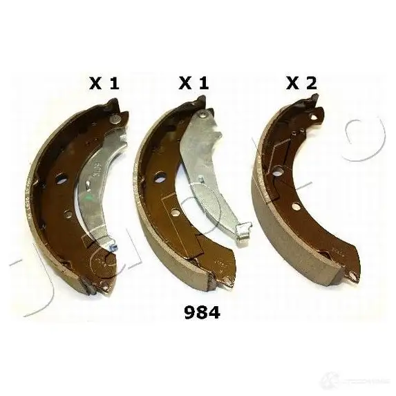 Барабанные тормозные колодки, комплект JAPKO 8052553188881 1232074561 55984 WU1B FY
