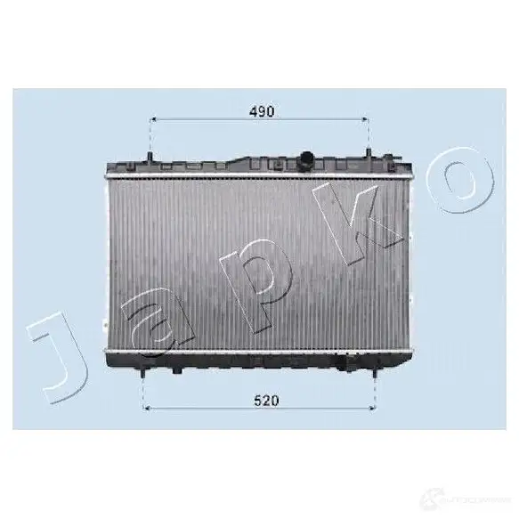 Радиатор охлаждения двигателя JAPKO D8E L7A 8033001761153 rda333032 3252575