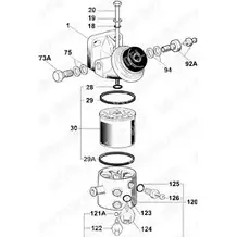 Корпус, фильтр очистки топлива DELPHI 932147 V4BEO FHOO QP4 6260B620B