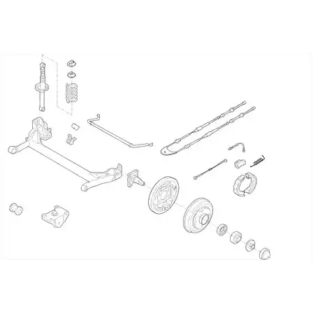 Подвеска колеса DELPHI EA8E6 FORD-01074-R 940895 BU MGHU