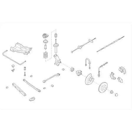 Подвеска колеса DELPHI V3A2BG 941309 FORD-15438-R LX4VK8 C