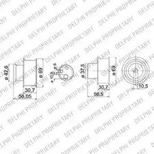 Комплект ремня ГРМ DELPHI KDB147 943433 WBTG5S 26C PC