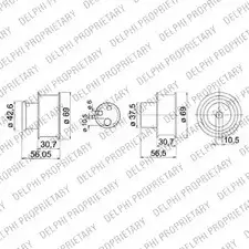 Комплект ремня ГРМ DELPHI KDB149 RDJ2H 9ZJ UE 943435