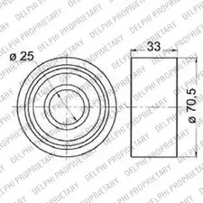 Комплект ремня ГРМ DELPHI GLV1XBM 943445 KDB162 4TFT O