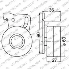 Комплект ремня ГРМ DELPHI 943508 76A JSB KDB236 2D0SLN