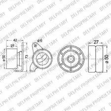 Комплект ремня ГРМ DELPHI ZX4WO9 9TPT 9F KDB248 943517