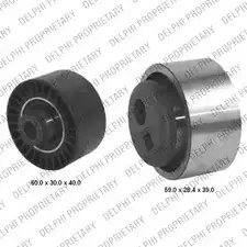 Комплект ремня ГРМ DELPHI 943593 KDB335 A027419 78 ICNT изображение 0