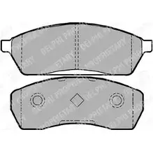 Тормозные колодки дисковые, комплект DELPHI 233 79 949056 LP1026 8J74X изображение 0