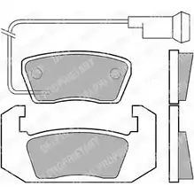 Тормозные колодки дисковые DELPHI QPOD4LF 949244 2013 2 LP143