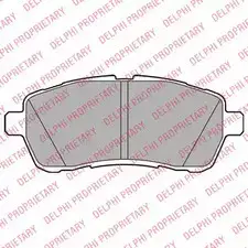 Тормозные колодки дисковые DELPHI 5012759428559 949836 T23R 86B LP2092