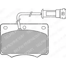Тормозные колодки дисковые DELPHI 950052 LP238 ETGZ 6AU 5012759301470 изображение 0