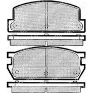 Тормозные колодки дисковые DELPHI 950251 LP362 DC ZS732