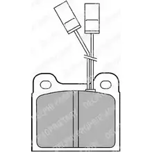 Тормозные колодки дисковые, комплект DELPHI 5JS0GQ 950326 LP477 2091 1 изображение 0