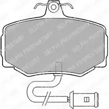 Тормозные колодки дисковые, комплект DELPHI LP554 5012759303719 JF7 E8 950379