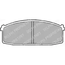 Тормозные колодки дисковые, комплект DELPHI LP687 SIM4EX J 950497 5012759305034