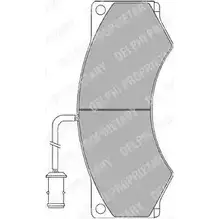 Тормозные колодки дисковые DELPHI 4NJ E9Q LP857 950613 5012759306512