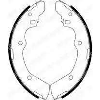 Барабанные колодки DELPHI SI P2YYM 5012759098547 LS1853 951151
