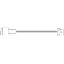 Контрольный контакт, контроль слоя тормозных колодок DELPHI LZ0110 953233 WHT90 ZW B50XA