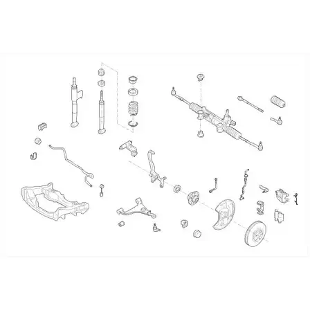 Подвеска колеса DELPHI 953476 CV4M8 Y L0H7N MERC-05541-F изображение 0