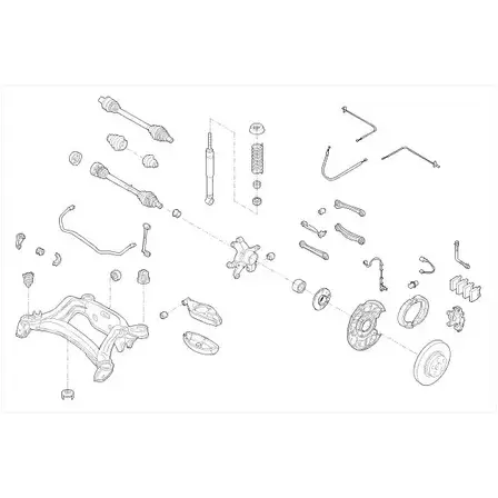 Подвеска колеса DELPHI MERC-17103-R SU3U2DP I5 GK67J 953721 изображение 0