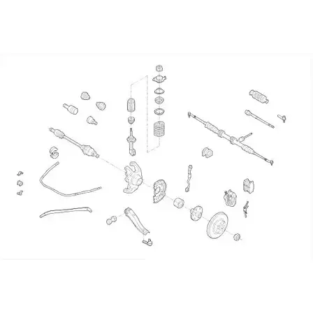 Подвеска колеса DELPHI AS4CR OPEL-00534-F 954502 ZB8Y X3G