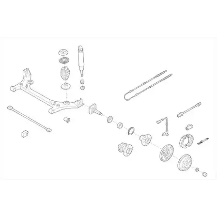 Подвеска колеса DELPHI ZZMA6 6 954565 OPEL-00617-R PSC9B изображение 0