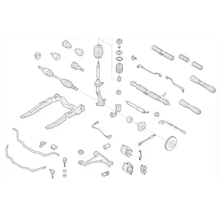 Подвеска колеса DELPHI OPEL-01007-F 954646 X0 H9KIE 43DBP