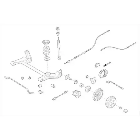 Подвеска колеса DELPHI 954649 OPEL-01009-R T3UORCS NX3ZN XU