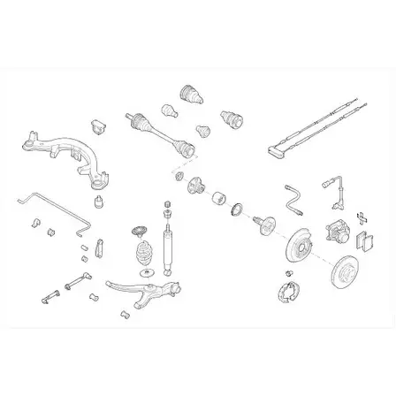 Подвеска колеса DELPHI MBW HXN OPEL-01227-R CT7F3BY 954687 изображение 0