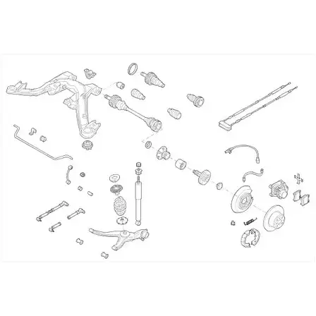 Подвеска колеса DELPHI F 337V EFM5N OPEL-03865-R 954835 изображение 0