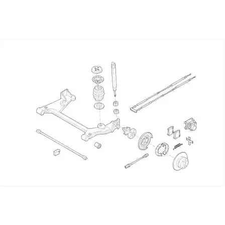 Подвеска колеса DELPHI HQ6FH2 3 954875 D3JQ1OT OPEL-04653-R изображение 0