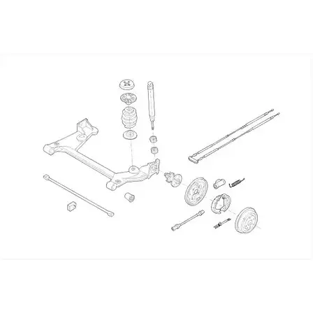 Подвеска колеса DELPHI 5GXRC8R OPEL-10727-R FU867 1C 955121 изображение 0