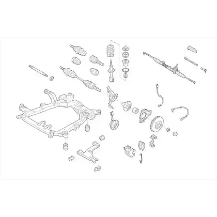 Подвеска колеса DELPHI 955370 OPEL-16736-F I0FMX 6 HEA1D