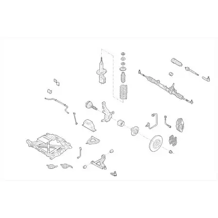 Подвеска колеса DELPHI W2B8IAQ 14 C3FJ 956087 RENA-17138-F